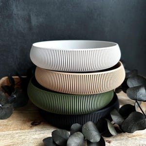 Japandi Skandi Dekoschale 3D Druck | Schmuckschale modern | Minimalistische Allzweckschale | Wohnaccessoire aus PLA
