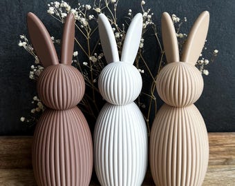 Modern Easter Bunny Decoration | 3D Print Japandi Style | Minimalist Easter Decoration | Spring Bunny Figurine