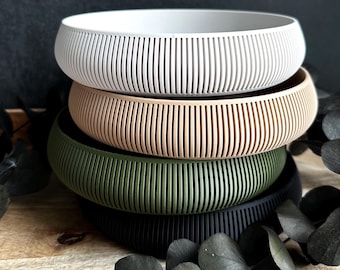 Japandi Scandinavian decorative bowl 3D printed | Modern jewelry bowl | Minimalist all-purpose bowl | Home accessory made of PLA