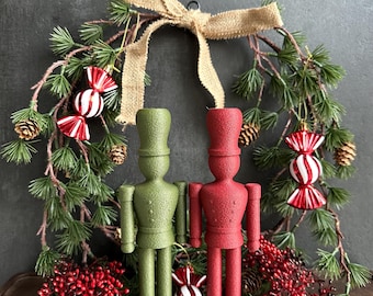 Fuzzy Nutcracker Decorative Figurine 21 cm | Modern Christmas Decoration | 3D Printed | Minimalist & Stylish | Christmas Gift Idea