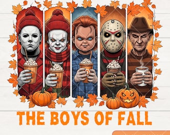 The Boys Of Fall Png, Halloween Horror Characters Png, Halloween Killer Daily Life Png, Horror Friends Png, Scary Movie Png,Digital Download
