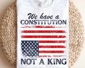 We Have a Constitution No Kings Sign png, Anti-Trump Protest png, Political Activist Rally Sign, No Kings TShirt design, Digital Download