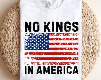 No Kings in America PNG Design, No Kings TShirt Sublimation design, No Kings Flag png, Anti-Trump, Digital Download