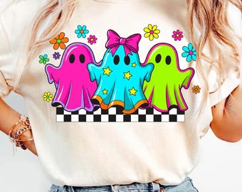 Halloween Ghost Neon Png, Cute Boo Ghost Coquette Png, Halloween Png, Funny Halloween Png, Spooky Season Png, Preppy Halloween design Png