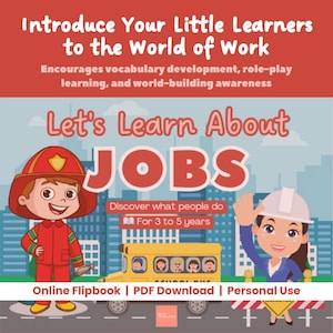 Let’s Learn About Jobs Picture Book | Preschool Careers Book | Educational Story for Toddlers | For Ages 3–5 | Printable Kids Book
