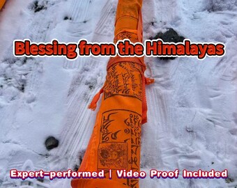 Himalayan Prayer Flags Ceremony: Family Blessing (30 Meters, Handcrafted