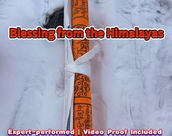 Himalayan Prayer Flag Ceremony: Family Blessing (Video Proof, 5-6 Meters Long)