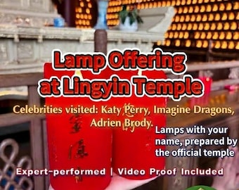 7-Day Lamp Offering & Buddhist Blessing at Lingyin Temple | Prayer for Protection, Luck and Prosperity | Spiritual Ritual (video proof)