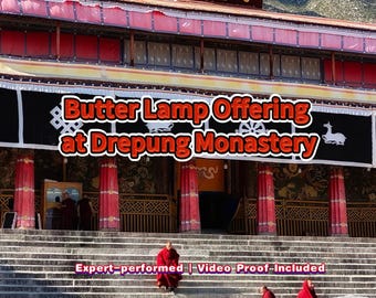 Sacred Light Offering — Butter Lamp Ritual at Drepung Monastery, Lhasa (Video Proof)