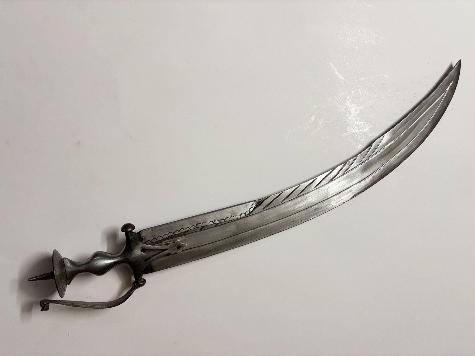 Sword Dagger Khanjar Tegha Damascus Wootz Tulwar Talwar Broad Blade Handcrafted with Cover Robust Handmade
