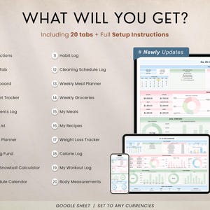 ADHD Life Planner Digital Spreadsheet
Stay organized with this ADHD Life Planner Digital Spreadsheet. Manage your budget, daily routines, tasks, and goals all in one place. Designed in Google Sheets, this template is fully editable and printable. Perfect for ADHD-friendly organization, habit tracking, and productivity planning.