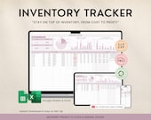 Inventory Tracker Spreadsheet, Small Business Profit Tracking, Google Sheets Excel, Inventory Management, Inventory Log, List Order Tracker