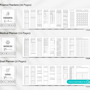 Home Management Binder, Cleaning Schedule, ADHD Planner Printable, Life Binder, Editable Cleaning Checklist, Emergency Household Planner