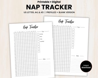 Nap Tracker Yearly, Printable Nap Tracker, Track Sleep, Journal Page, Nap Planner, Sleep Log, Sleep Analysis, Sleep Quality, Track Napping