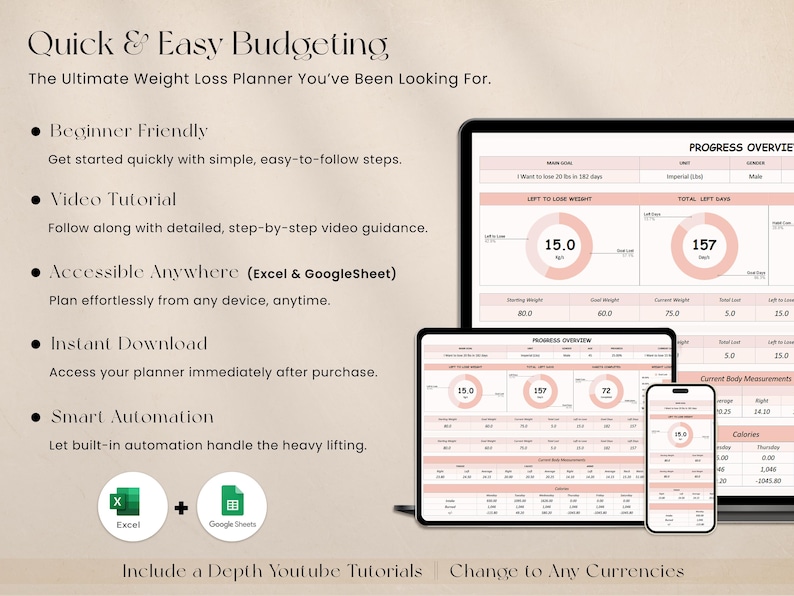 Diet Tracker Google Sheets Template
Stay consistent with your diet using this Diet Tracker Google Sheets Template. Monitor meals, calories, and daily goals in one easy-to-navigate sheet. Ideal for keto, intermittent fasting, low-carb, or balanced diet tracking with an intuitive digital format.