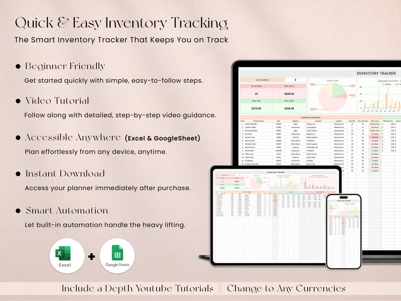 Inventory Order Tracking Template
Track every incoming and outgoing order with this Inventory Order Tracking Template. Ideal for small businesses, this spreadsheet helps you monitor order statuses, stock updates, and supplier details. Google Sheets compatible and fully printable for flexible business workflows.