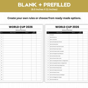 World Cup 2026 Sweepstake Kit Printable, Soccer Pool Game, Office Party Game, Watch Party Kit, Instant Download PDF