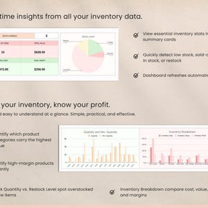 Reorder Alerts Inventory Template
Avoid running out of stock with this Reorder Alerts Inventory Template. Automatically alerts you when product quantities reach a minimum threshold. Fully editable in Google Sheets or Excel, this template ensures you reorder on time and never lose sales due to stock shortages. Perfect for small businesses and eCommerce stores.