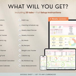 Digital Life Planner Google Sheets Template
Boost productivity and reduce stress with this Digital Life Planner for Google Sheets. Track finances, tasks, meals, and habits in one editable spreadsheet. Designed for ADHD organization, it helps you simplify routines and keep every part of your life in balance.