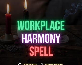 Hechizo para la armonía en el lugar de trabajo, reduce conflictos, mejora las relaciones, energía pacífica en el trabajo.
