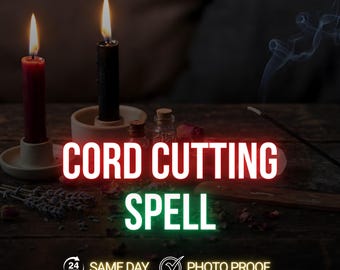 Hechizo para cortar el cordón: liberación emocional, desapego y limpieza energética