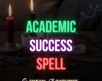 Hechizo para el éxito académico, concentración en el estudio, éxito en los exámenes, mejora de la memoria, energía para aprender.