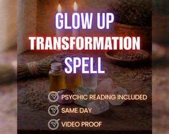 Sort de transformation éclat, amélioration de la beauté, confiance en soi et alignement de l'apparence