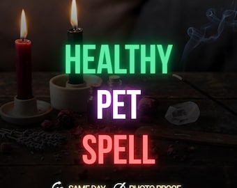 Pet Comfort Spell, Same Day, Calm Energy Ritual, Wellness Support & Gentle Protection