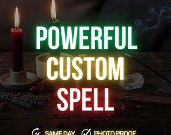 Poderoso hechizo personalizado, lanzamiento de intenciones personalizado y alineación energética