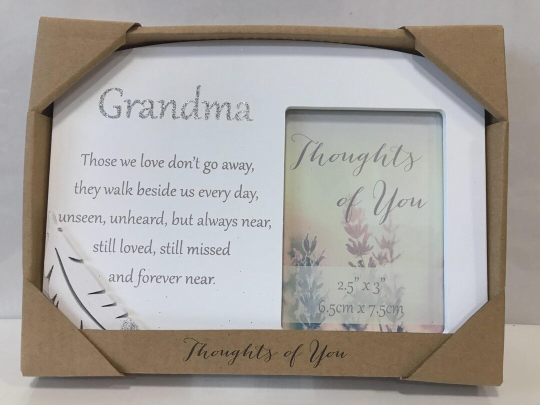 Memorial Photo Frame 'in Loving Memory' for Grandma - Etsy