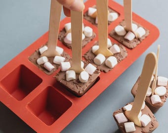 DIY Hot Chocolate Bomb Mold Set: Reusable Silicone, 24 Spoons