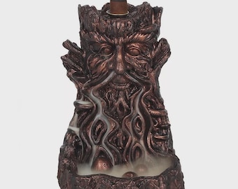 Bronze Effect Tree Man Backflow Incense Burner