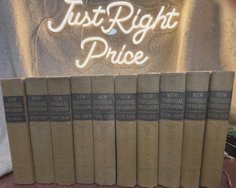 1949-1950 New Universal Encyclopaedia Volumes 1-10 Edited By John Hammerton