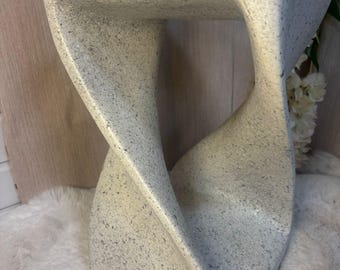 White Spray Granite Wooden End / Coffee Table Water Resistant style