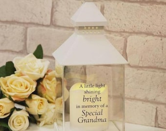 Thoughts of you - Those we love / grandma graveside candle memorial lanterns