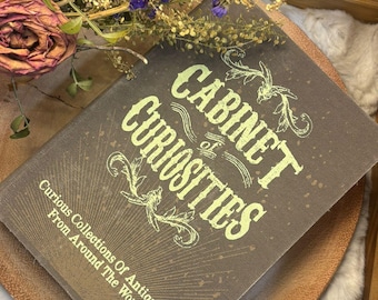 Cabinet Of Curiosities Book Wooden Trinket Box Secret Storage