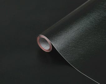 DIY Leather Black sticky black plastic vinyl wrap 15MT For Any Furniture