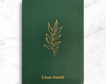 Personalized Premium Large Print NLT Holy Bible, Custom Name in Gold Imprint New Living Translation Bible Gift for Religious Celebrations