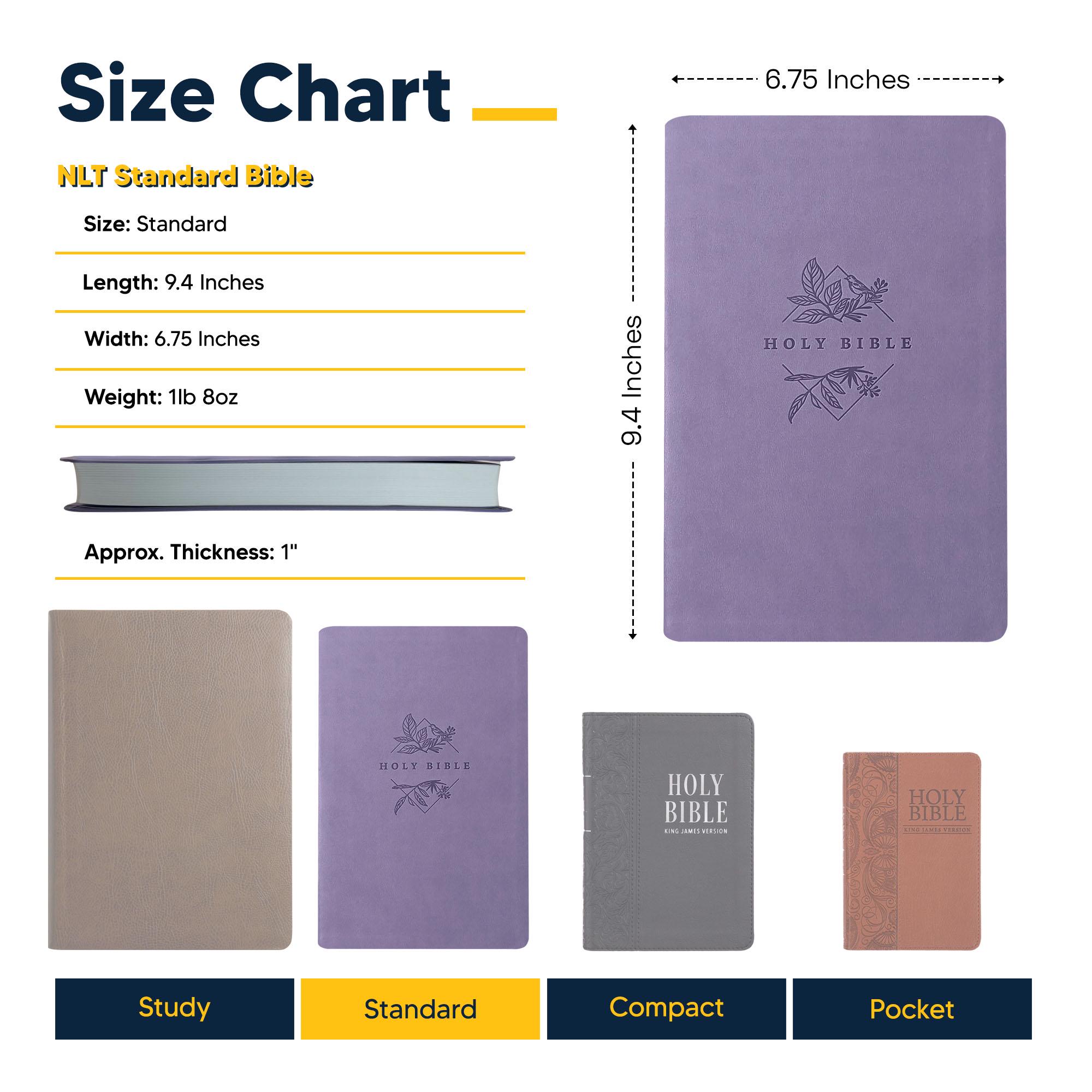 Personalized NLT Purple Faux Leather Holy Bible, New Living Translation