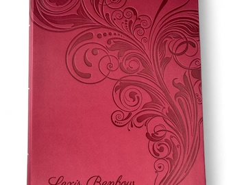 Personalized KJV Bible, Pink Floral Faux Leather Cover, Custom Engraved