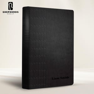 Premium Large Print NLT Holy Bible with Name in Black, Christian Large Print New Living Translation Bible Gift for Religious Celebrations