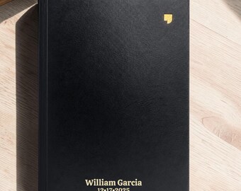 Personalized NET Large Print Bible | Custom Engraved Black Hardcover | Cross References | Christian Gift