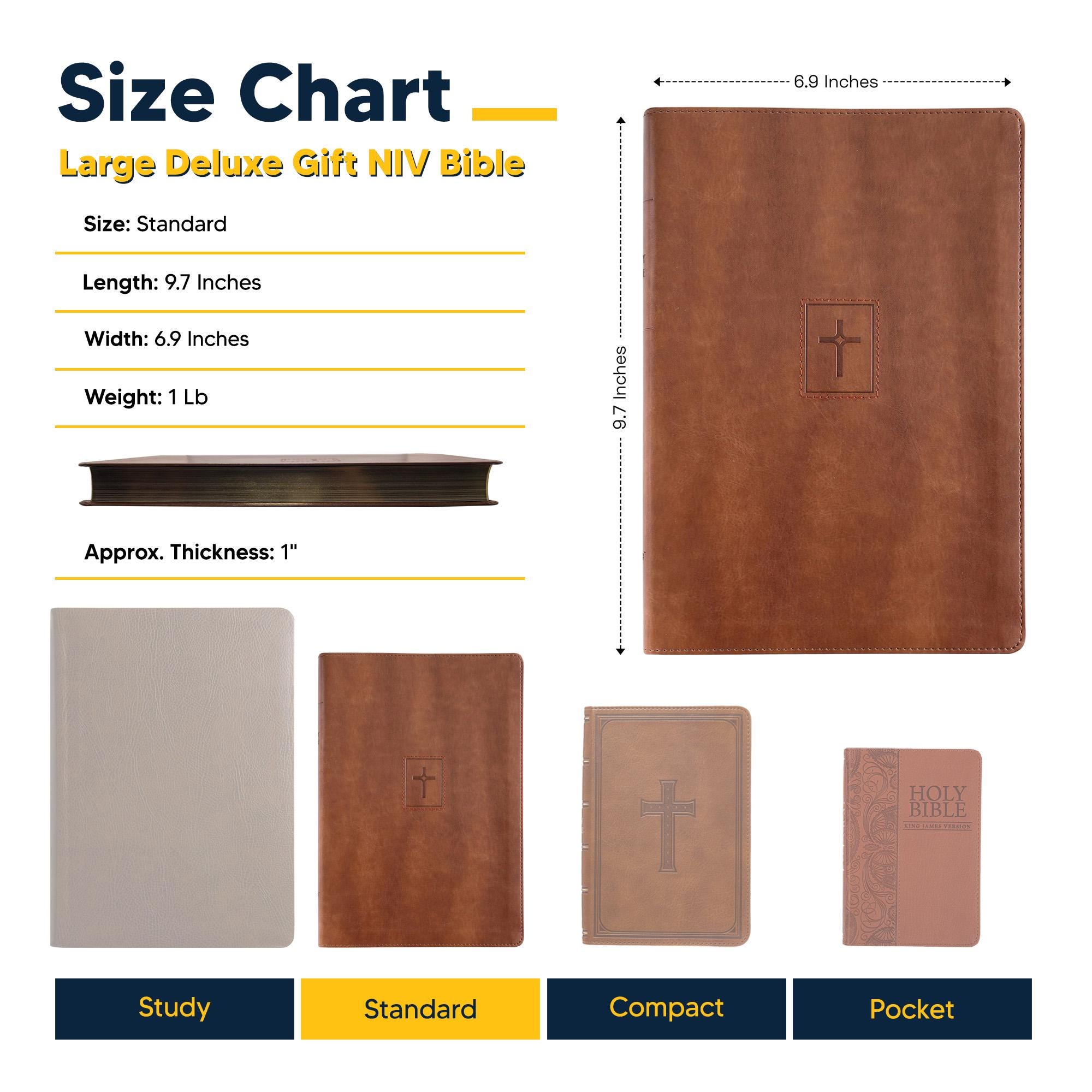 Personalized Brown Faux Leather NIV Bible, New International Version