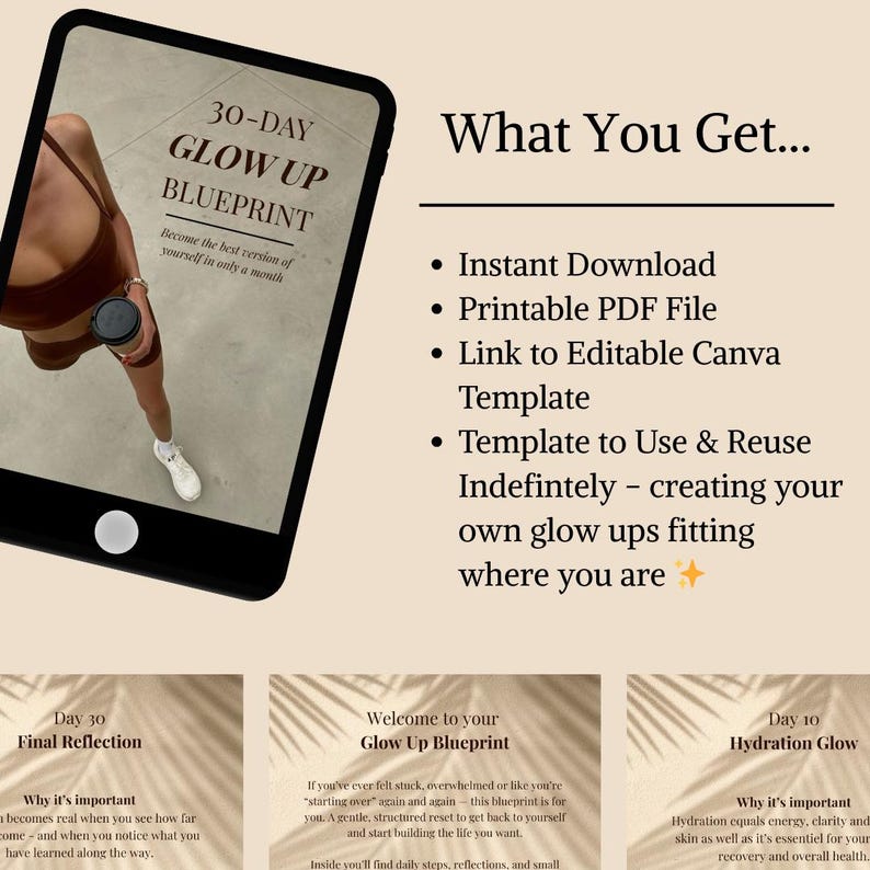 30-day Glow up Blueprint: Glow up Challenge to Become the Best Version ...