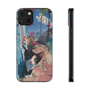 Kittens zacht telefoonhoesje, schattige kattentelefooncover, kittenliefhebbers cadeau, beschermende telefoonhuid, schattig kattenhoesje, accessoire kattenmoeder