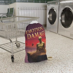Emotional Damage Laundry Bag | Unique Laundry Storage | Gifts for Friends | Funny Home Decor | Practical Everyday Use | Perfect for Students