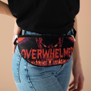 Overwhelmed Graphic Fanny Pack | Trendy Waist Bag for Festivals, Travel, and Everyday Use | Perfect Gift for Adventurers