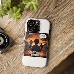 Emotional Damage Phone Case Funny Meme Quote for iPhone Samsung Hilarious Sarcastic Gift for Gen Z