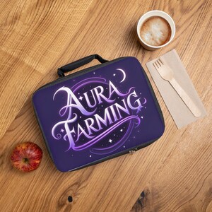 Magical Aura Farming Lunch Bag - Stylish Insulated Lunch Tote, Back to School, Eco-Friendly Meal Carrier, Gift for Gamers, Fantasy Lovers