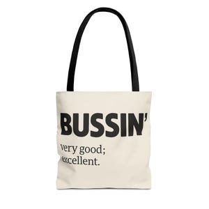 Trendige Einkaufstasche - Bussin &#39;Design, lässige Leinwand, perfekt für den täglichen Gebrauch, Shopping, Geschenke und mehr!